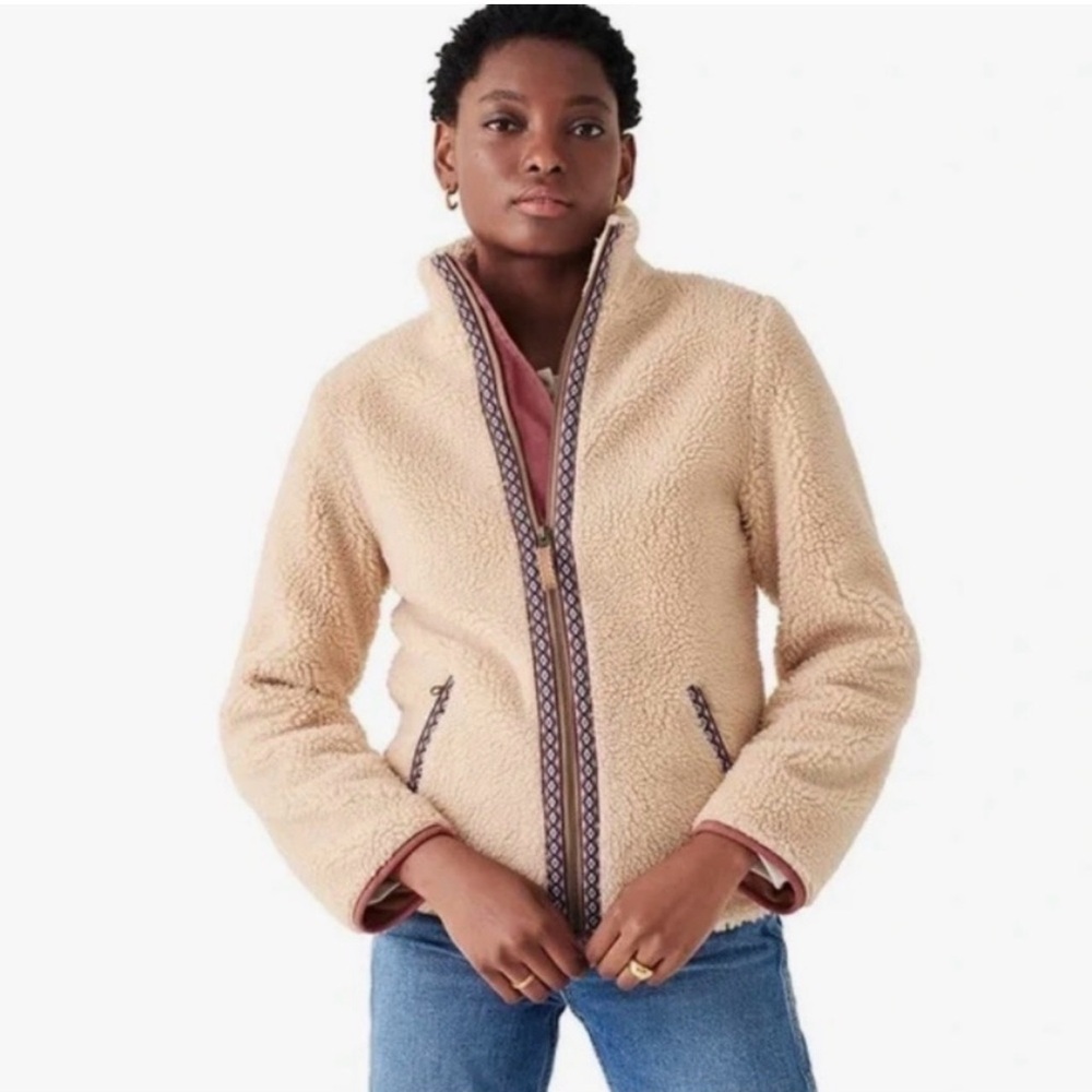 FAHERTY ASHBURY HIGH PILE FLEECE JACKET MEDIUM NWOT